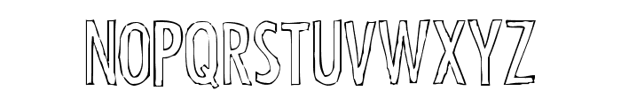 Futura Hand Font UPPERCASE