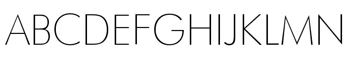 Futura Thin Font UPPERCASE