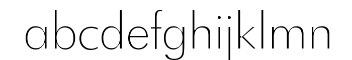 Futura Thin Font LOWERCASE