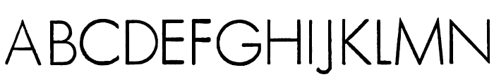FuturaRener-Light Font UPPERCASE