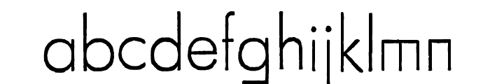 FuturaRener-Light Font LOWERCASE