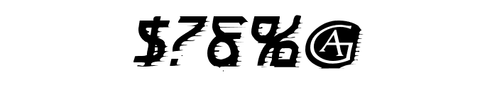 Futurex Engraved Font OTHER CHARS
