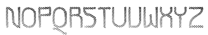 Futurex Striped Font UPPERCASE