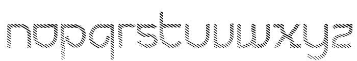 Futurex Striped Font LOWERCASE