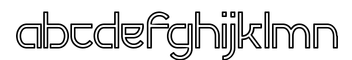Futurex Variation Alpha Hollow Font LOWERCASE