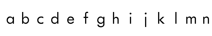 Futurist Fixed-width Font LOWERCASE
