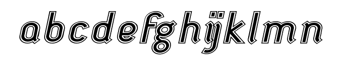 futile extraoutitalic Font LOWERCASE