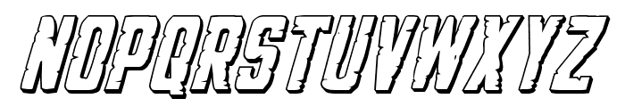 G.I. Incognito 3D Italic Font LOWERCASE
