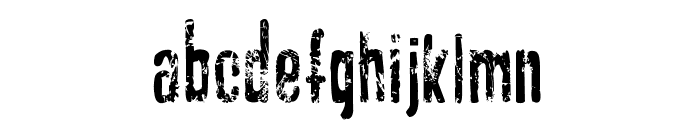 GASOLINE scratchy Font LOWERCASE