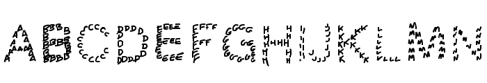 Gaellingpates Font UPPERCASE