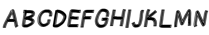 Gaffer's Tape Italic Font UPPERCASE