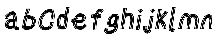 Gaffer's Tape Italic Font LOWERCASE