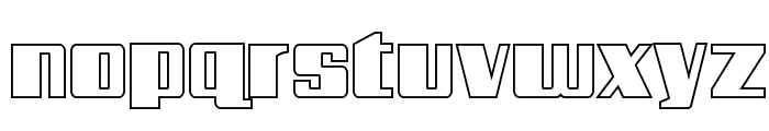 Galactic Storm Outline Font LOWERCASE