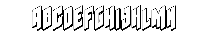 Galaxy Force 3D Font LOWERCASE