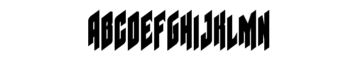 Galaxy Force Condensed Font LOWERCASE