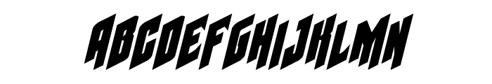 Galaxy Force Italic Font LOWERCASE