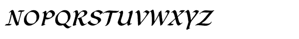 Gallegos Pro Medium Italic Font UPPERCASE