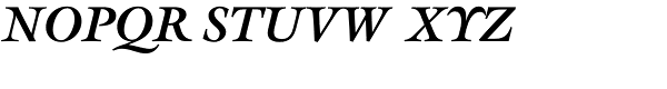 Galliard Bold Italic Font UPPERCASE