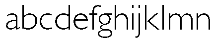 Gals Light Font LOWERCASE