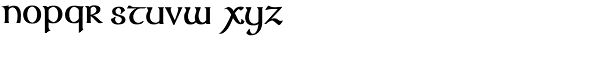 Gandalf EF-Regular Font LOWERCASE