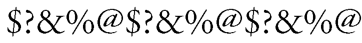Garamond (APC) Regular Font OTHER CHARS