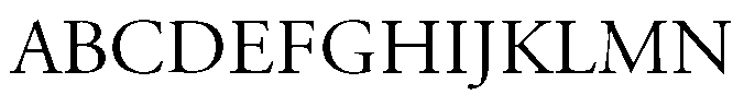 Garamond (APC) Regular Font UPPERCASE