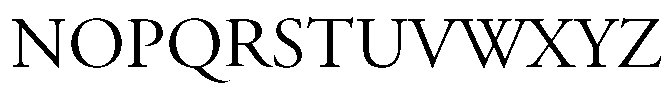 Garamond (APC) Regular Font UPPERCASE