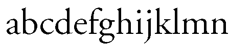 Garamond (APC) Regular Font LOWERCASE