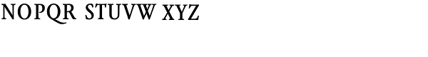 Garamond BE Condensed Small Caps & Oldstyle Figures Font LOWERCASE