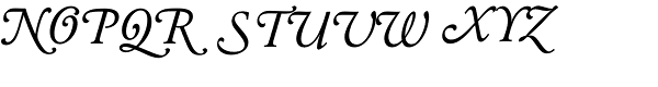Garamond BE-Swash Italic Font UPPERCASE