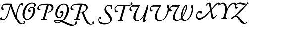 Garamond Berth BQ-Italic Swash Font UPPERCASE