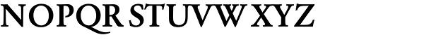 Garamond Berth BQ-Medium Font UPPERCASE