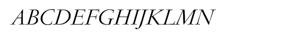 Garamond FB Display Regular Italic Font UPPERCASE