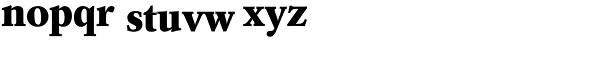 Garamond Nr2 SB-Bold Font LOWERCASE
