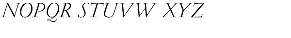 Garamond RR Light Italic Font UPPERCASE