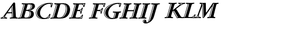 Garamond Std-Handtooled Bold Italic Font UPPERCASE