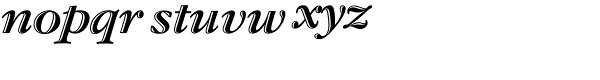 Garamond Std-Handtooled Bold Italic Font LOWERCASE