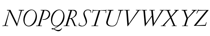GaramondLudlowOpti-Italic Font UPPERCASE