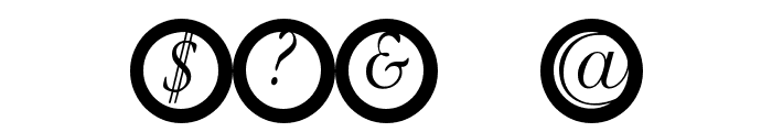 GaranitialRings Font OTHER CHARS
