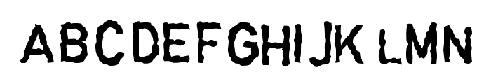 Garbageschrift Thin Font LOWERCASE