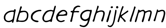 GargleExRg-Italic Font LOWERCASE