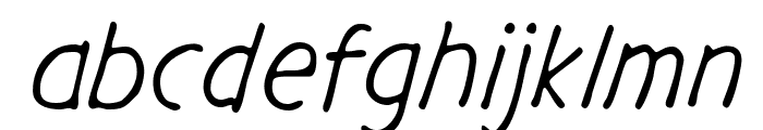 GargleRg-Italic Font LOWERCASE