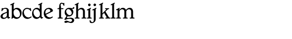 Gargoyle RR Medium Font LOWERCASE