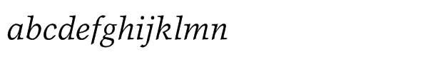 Garth Graphic® Std Italic Font LOWERCASE