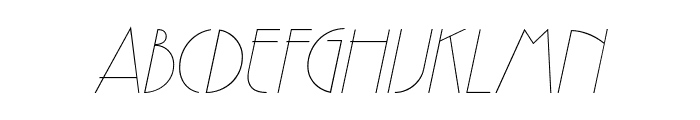 GatsbyFLF-Italic Font UPPERCASE
