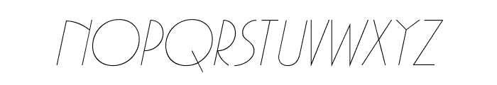 GatsbyFLF-Italic Font UPPERCASE