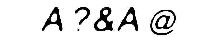 Gaussian-Blur-Italic Font OTHER CHARS