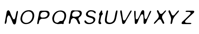 Gaussian-Blur-Italic Font UPPERCASE