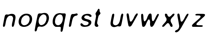 Gaussian-Blur-Italic Font LOWERCASE