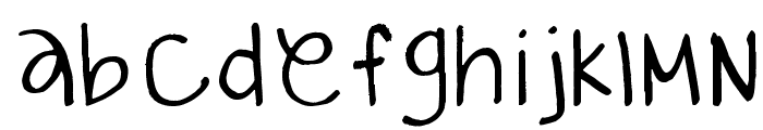 gabiies handwritting Font LOWERCASE
